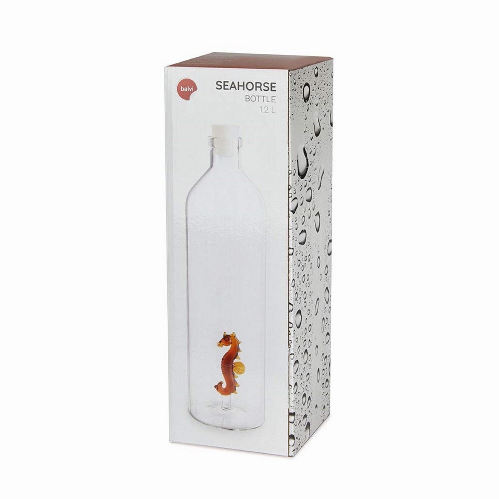 Bouteille d'eau en verre borosilicaté Seahorse L. 1.2 Balvi
